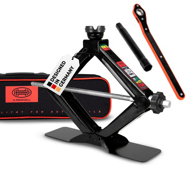 ALCA HYENER Premium šķērveida pacēlājs ar apaļu balstu, 2,0 T "Black Edition" 