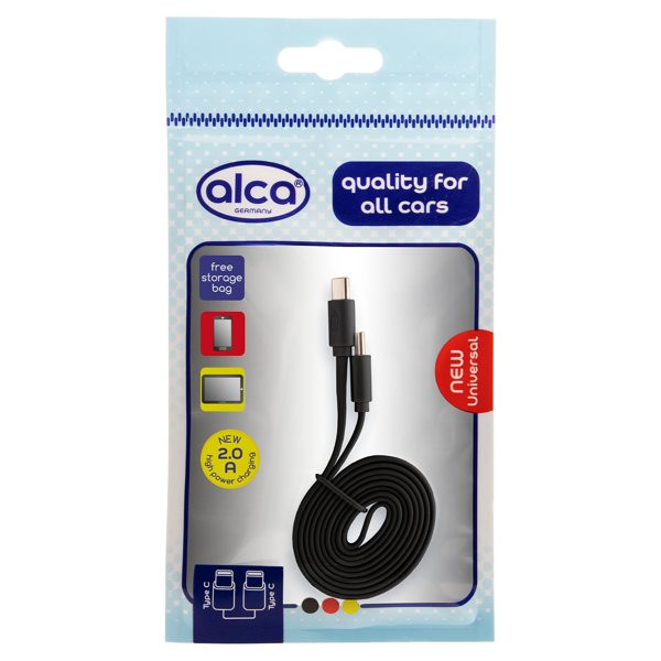 ALCA Kabelis C / Type-C USB 2.0 melns, 100 cm 