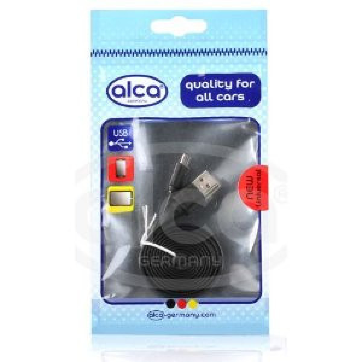 ALCA kabelis Micro USB 2.0, melns, 100 cm garš (viedtālruņiem, MP3)