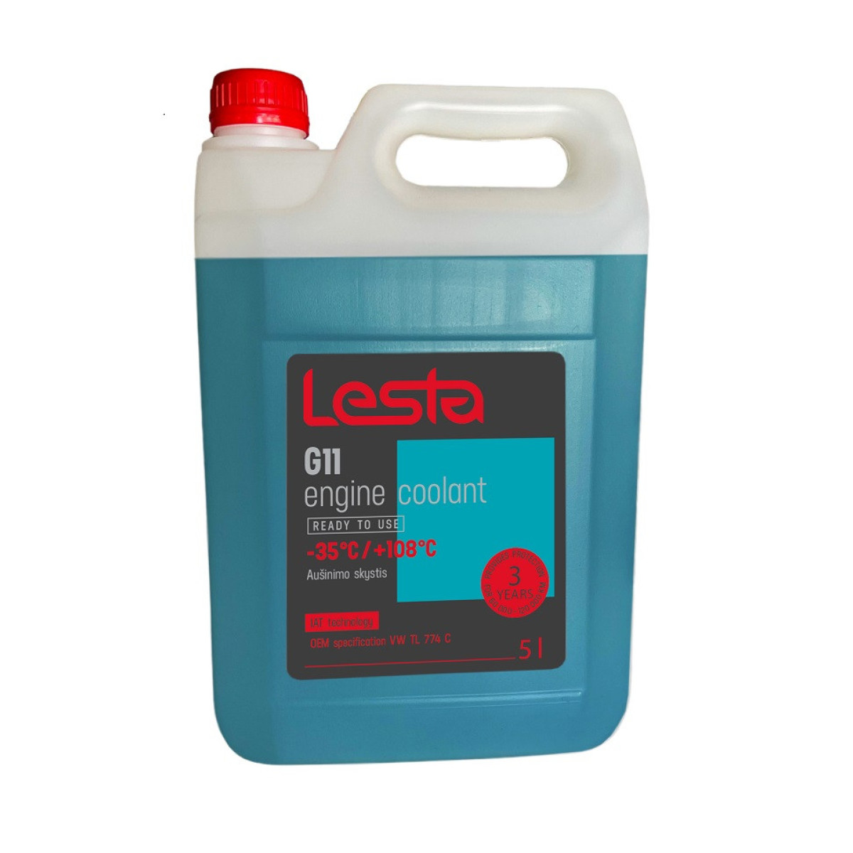 LESTA Antifreeze G11 -35°C, dzesēšanas šķidrums, 5l