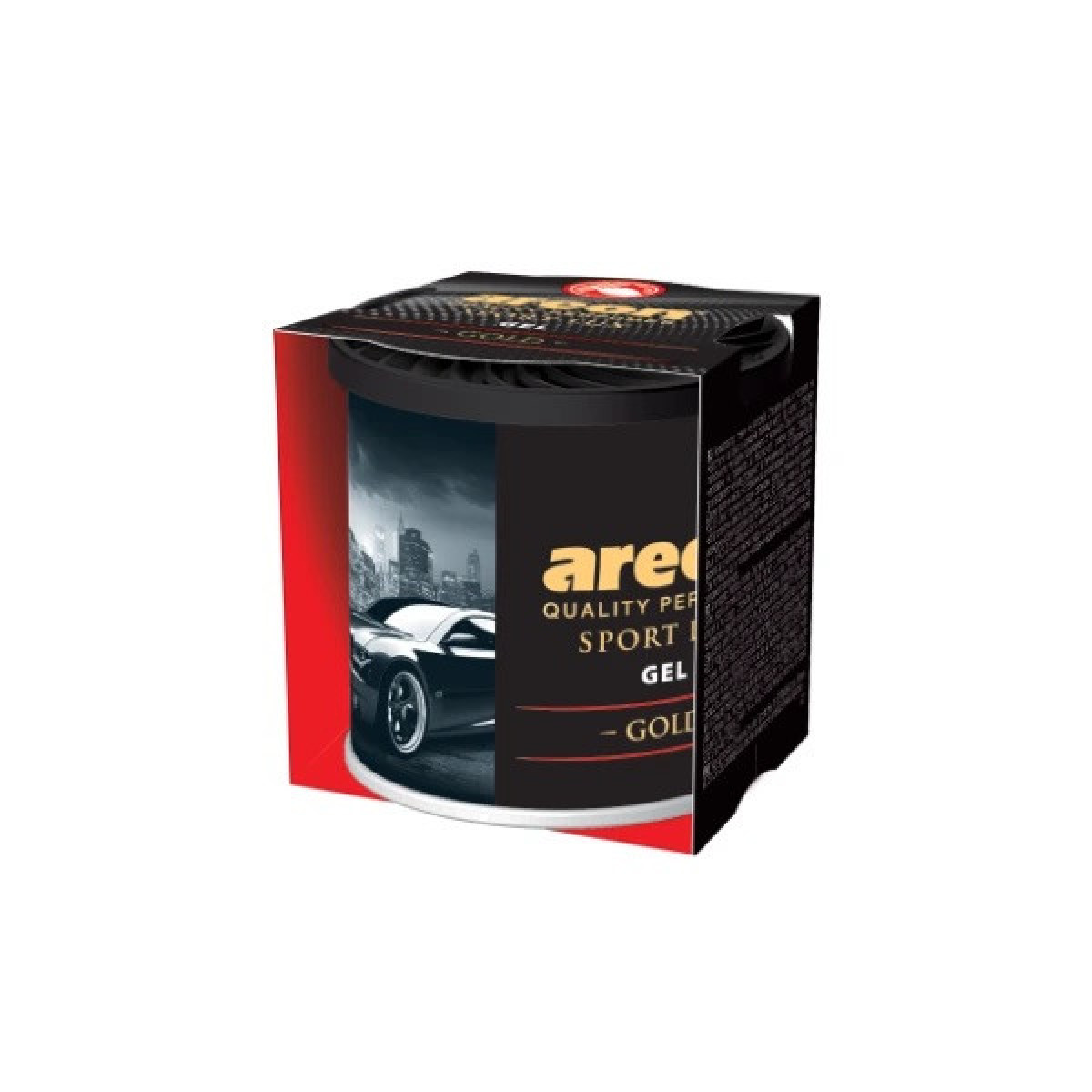 AREON Gel Sport Lux Gold, Gaisa atsvaidzinātājs kastītē