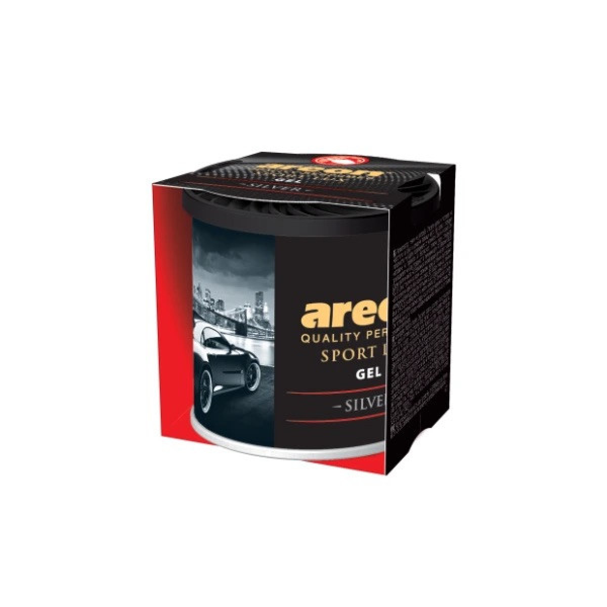 AREON Gel Sport Lux Silver, Gaisa atsvaidzinātājs kastītē