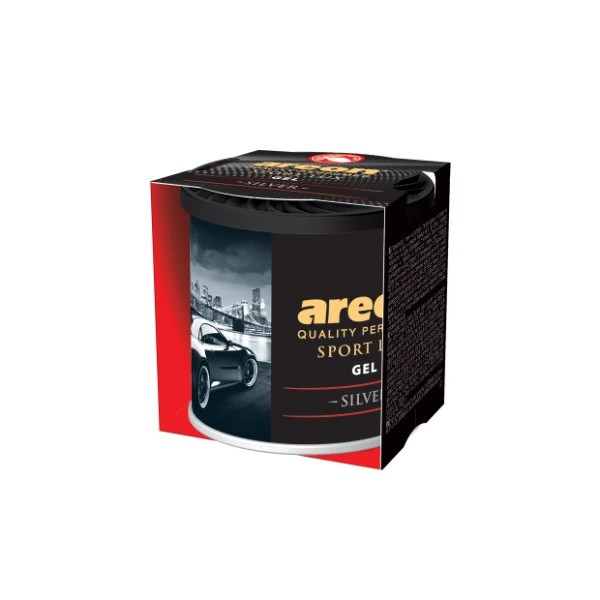 AREON Gel Sport Lux Silver, Gaisa atsvaidzinātājs kastītē