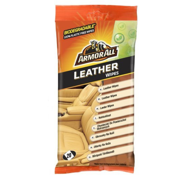 ARMORALL Leather flow wipes, Salvetes ādas virsmām, 20 gab.