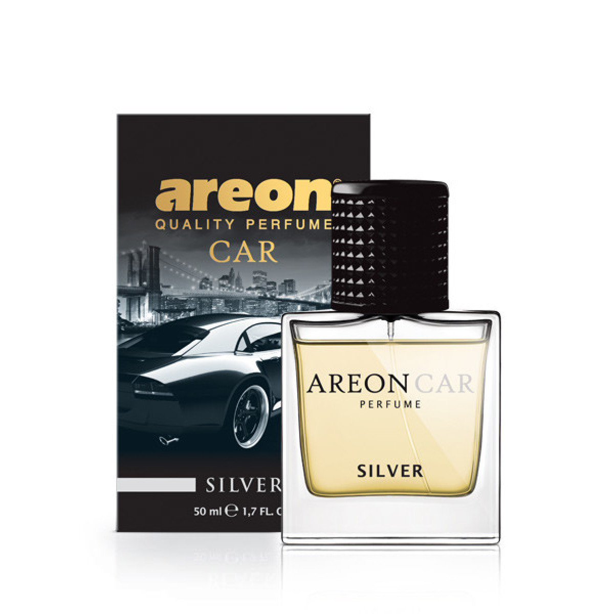 AREON Car Perfume Silver gaisa atsvaidzinātājs aerosols, 50 ml