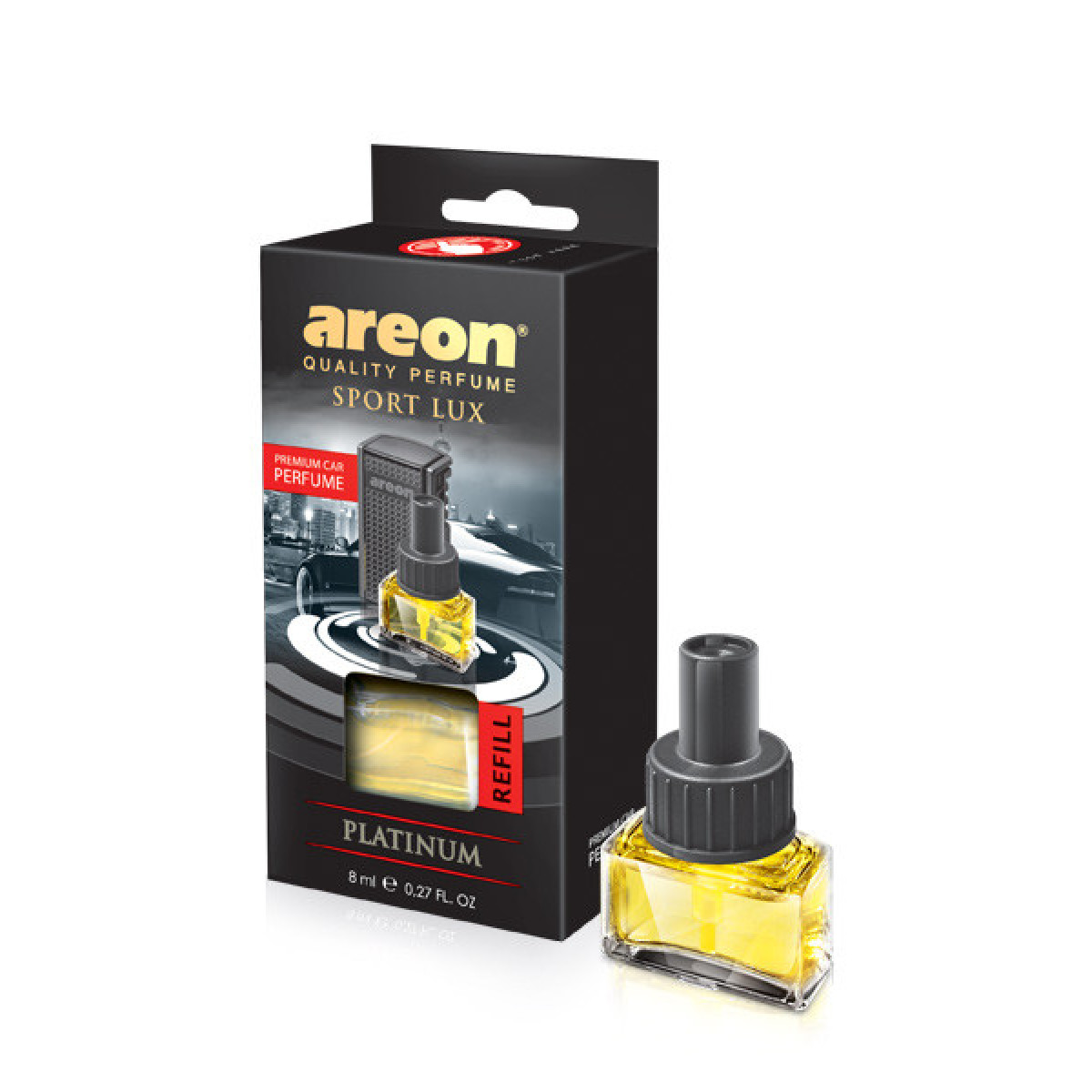 AREON Car Platinum Refill, gaisa atsvaidzinātāja uzpilde, 8 ml