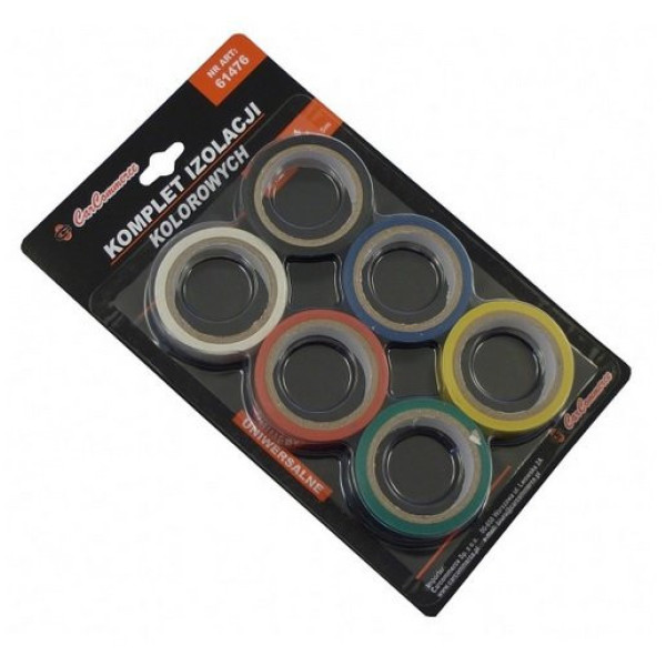 CARCOMMERCE Spalvotų izoliacijų komplektas 6vnt