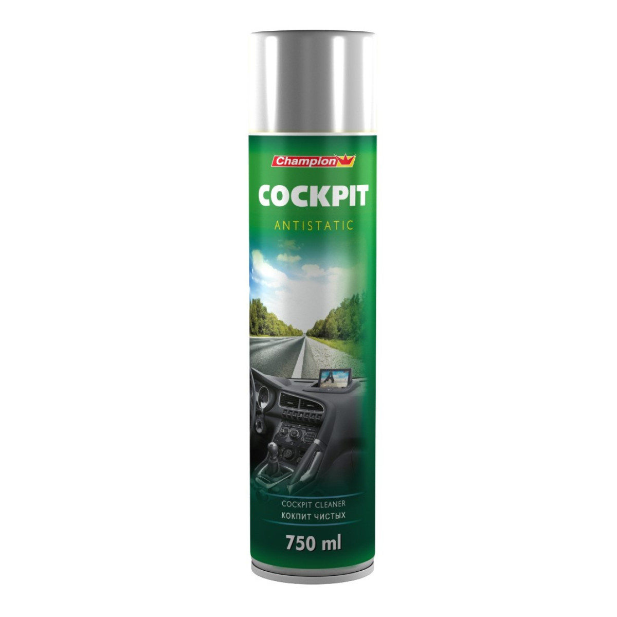 CHAMPION aero Cockpit Cleaner Vanilia, instrumentu paneļa tīrīšanas līdzeklis, 750 ml CHAMPION aero Cockpit Cleaner Vanilia, instrumentu paneļa tīrīšanas līdzeklis, 750 ml