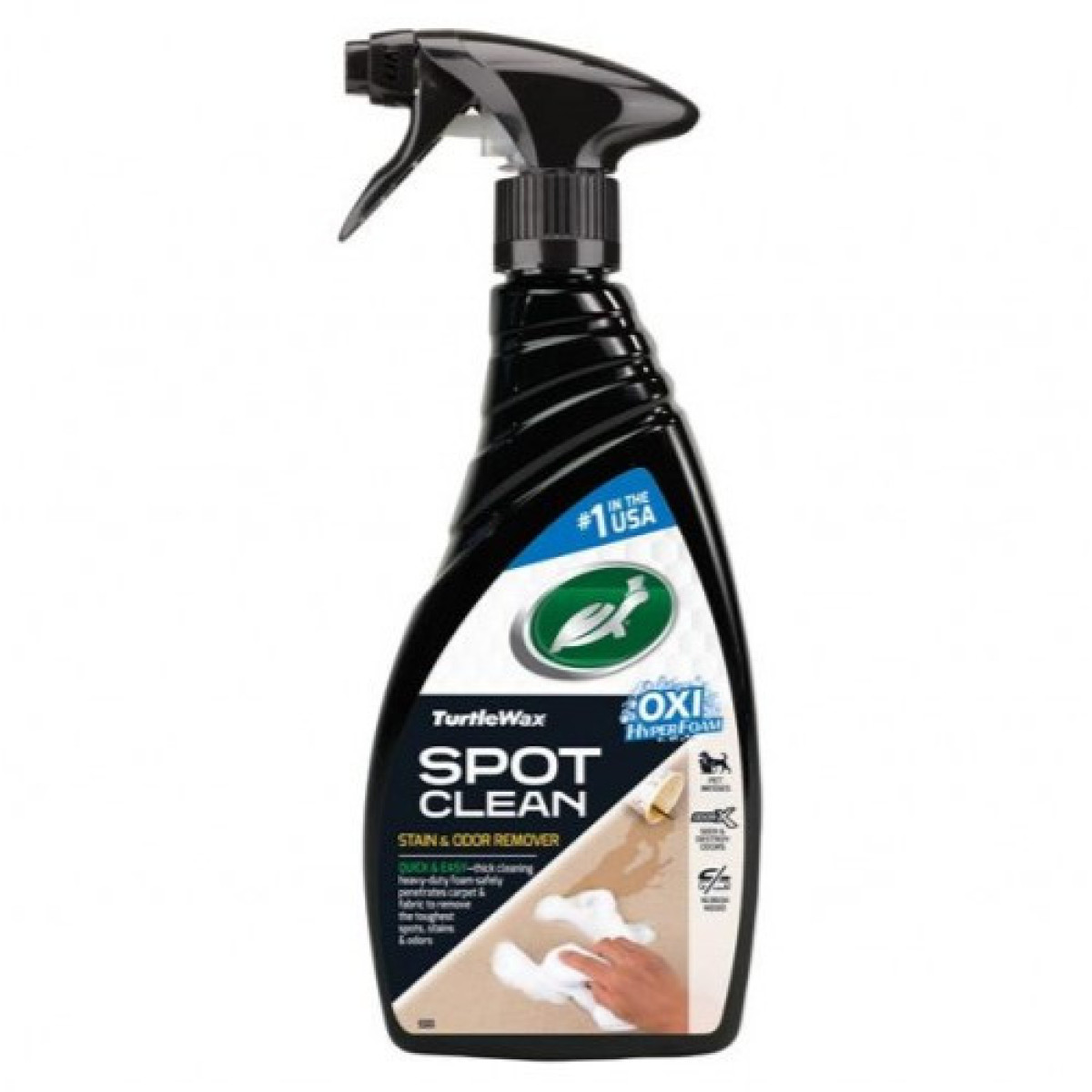 TURTLE WAX Spot Clean Stain&Odor Remover, traipu un smaku noņēmējs, 500 ml