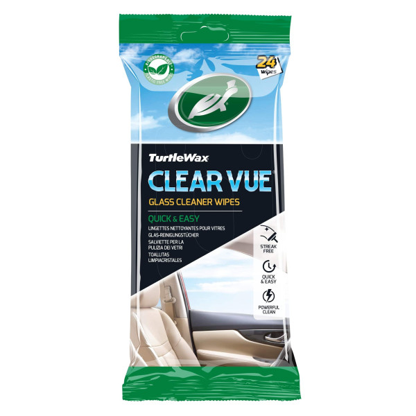 TURTLE WAX Clear vue glass wipes 24PK X6, stikla tīrīšanas salvetes, 24 gab.