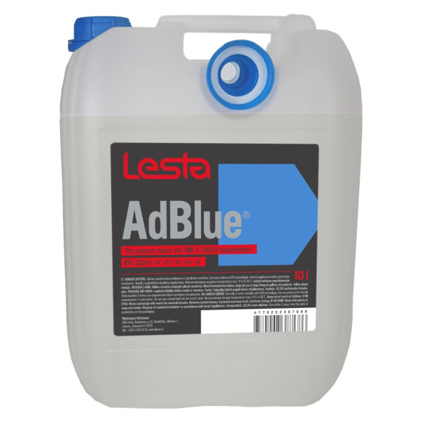 LESTA Adblue urīnvielas šķīdums, 10L LESTA Adblue urīnvielas šķīdums, 10L