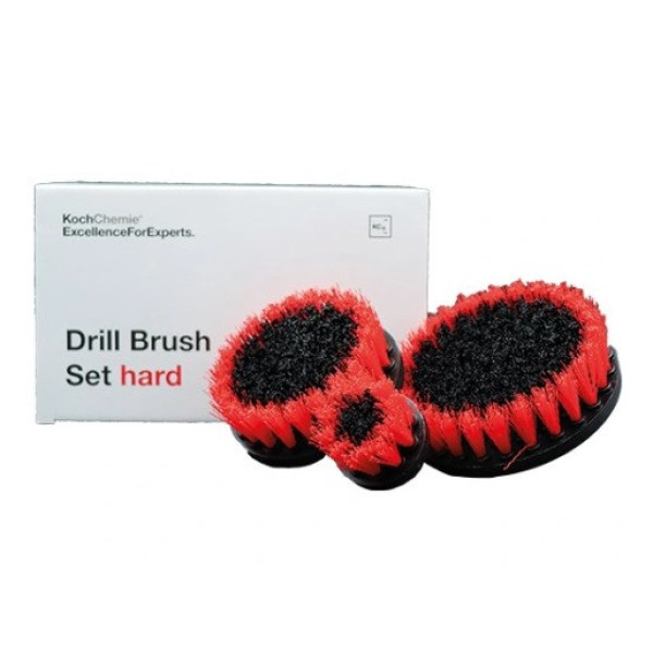 KOCH CHEMIE Drill Brush Set hard, suku komplekts uz rotējošās birstes
