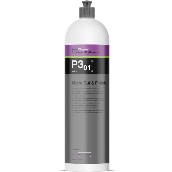 KOCH CHEMIE Micro Cut&Finish P3.01, pulēšanas pasta ar karnaubas vasku, 250ml