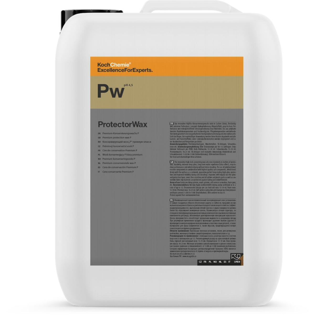 KOCH CHEMIE Premium Wax Protector Wax Pw, vasks, 10L