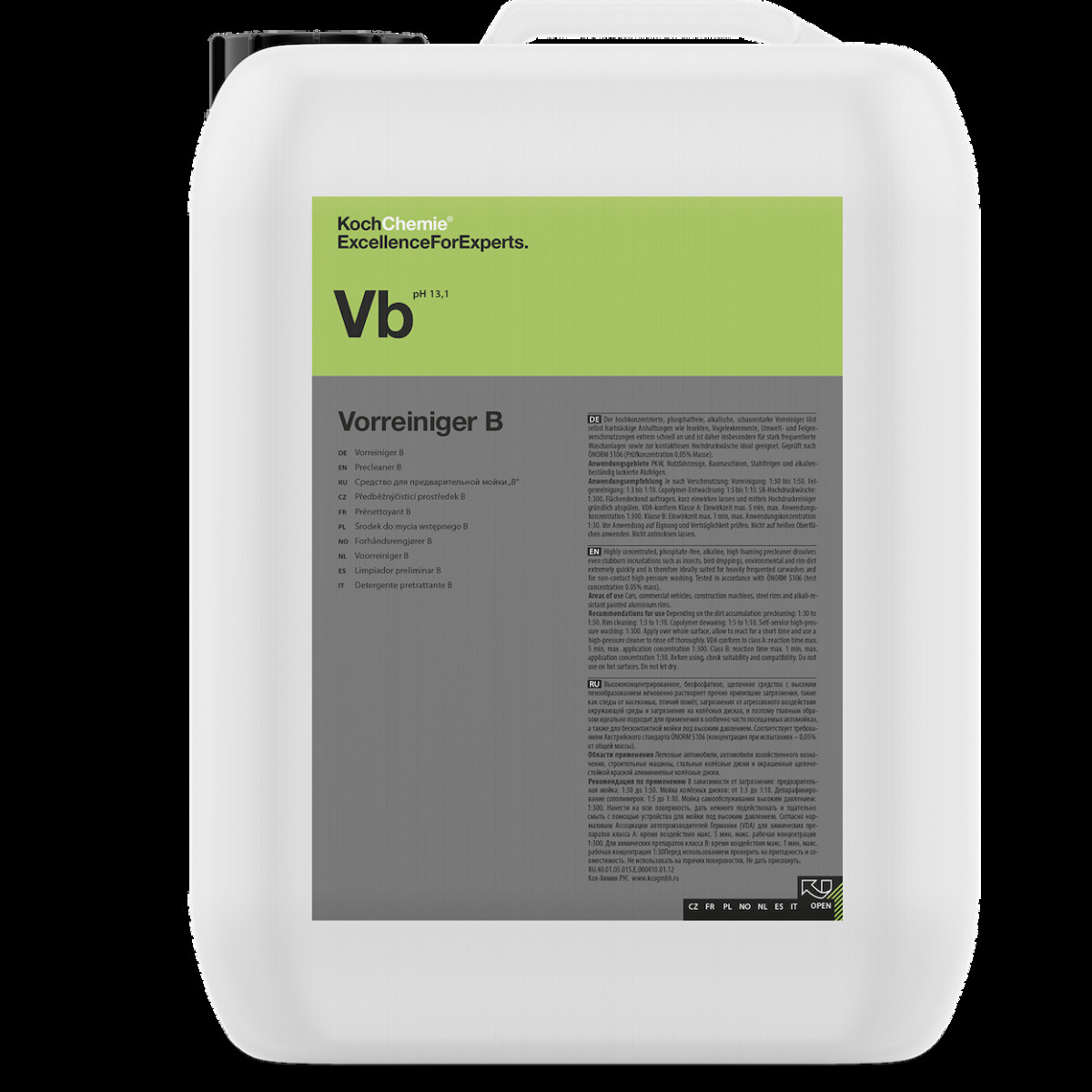 KOCH CHEMIE Vorreiniger B, Netīrumu tīrītājs, 5 l