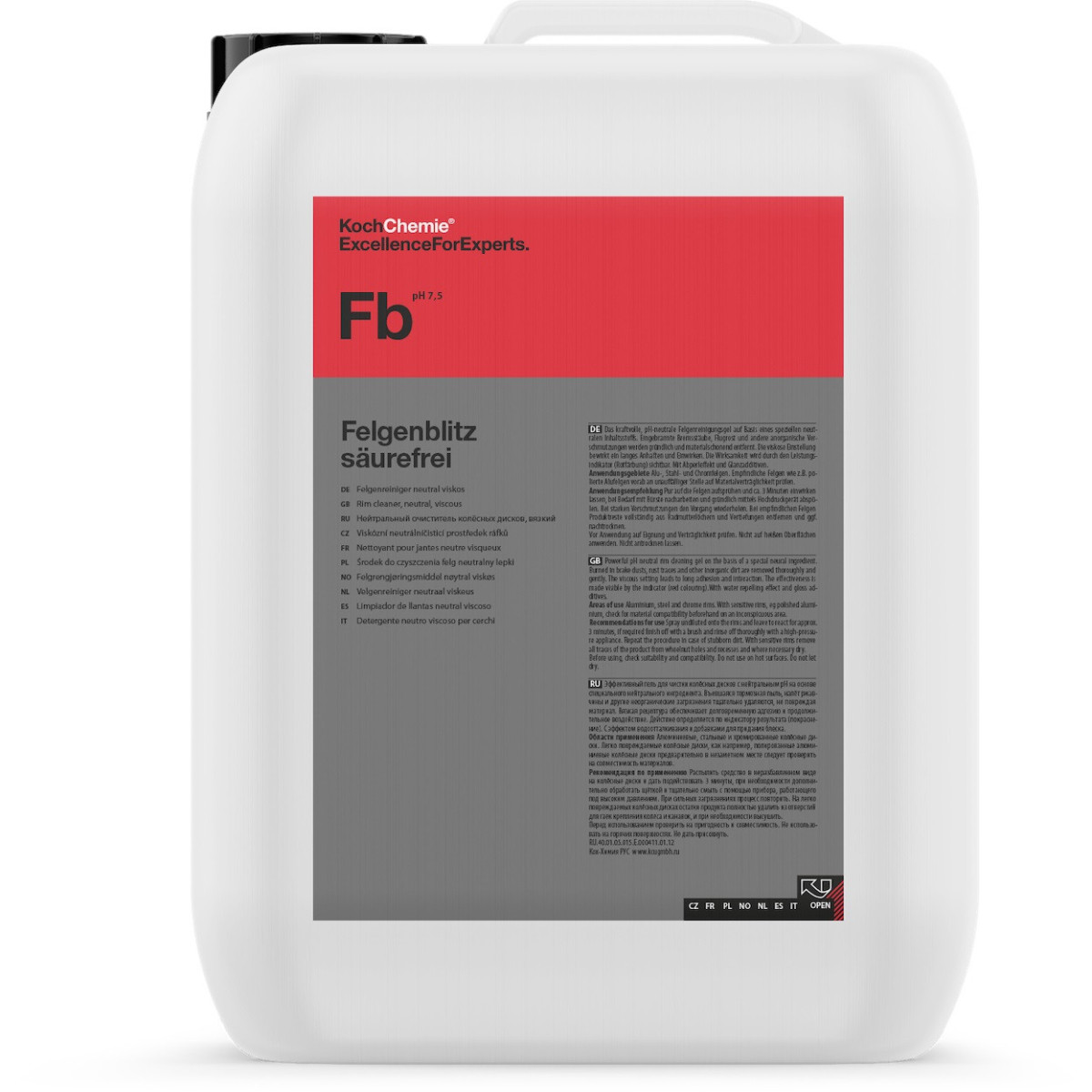 KOCH CHEMIE neitrāls disku tīrīšanas gels, neitrāls disku tīrīšanas gels, 11 kg