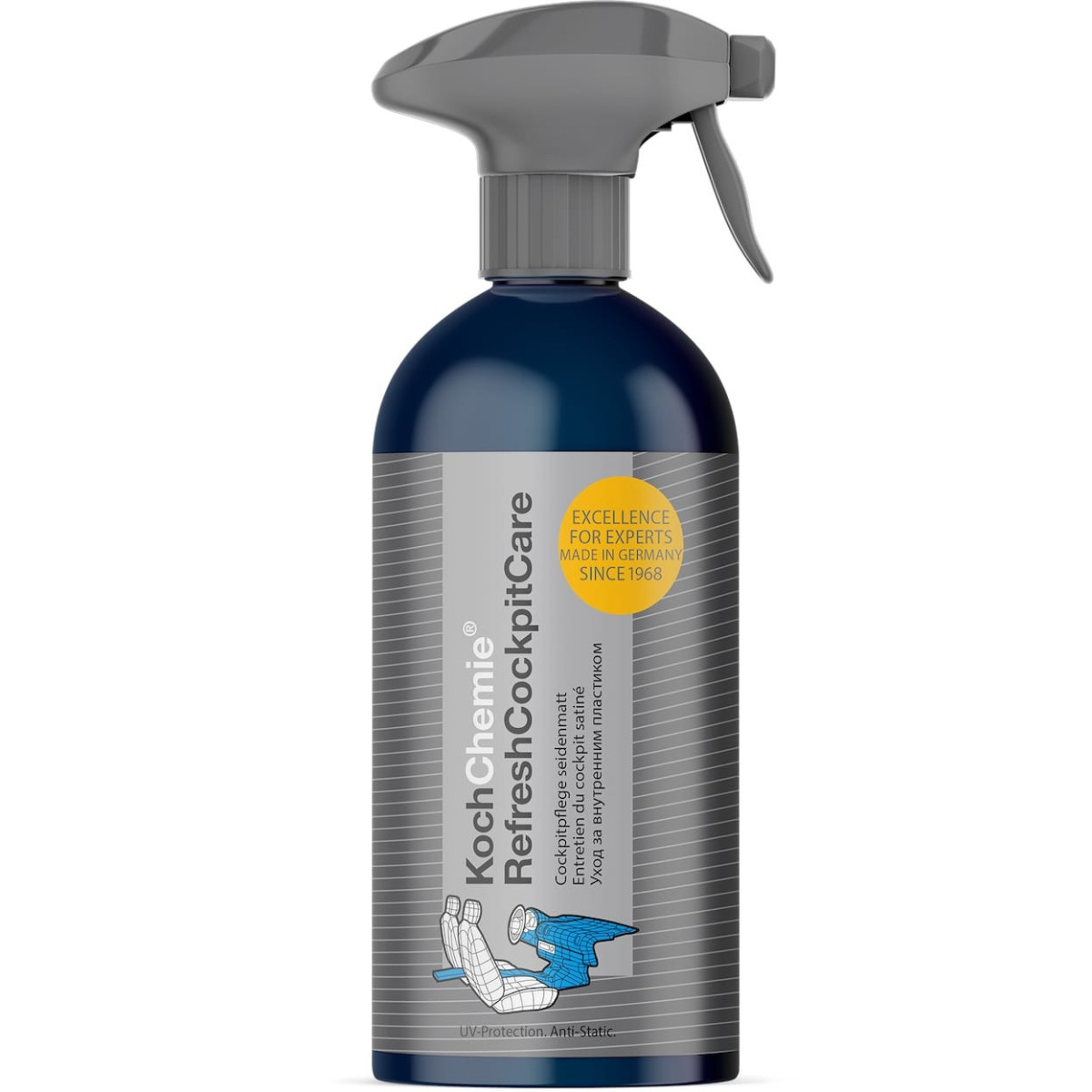 KOCH CHEMIE Refresh Cockpit Care, salona plastmasas detaļu tīrītājs, 500 ml KOCH CHEMIE Refresh Cockpit Care, salona plastmasas detaļu tīrītājs, 500 ml