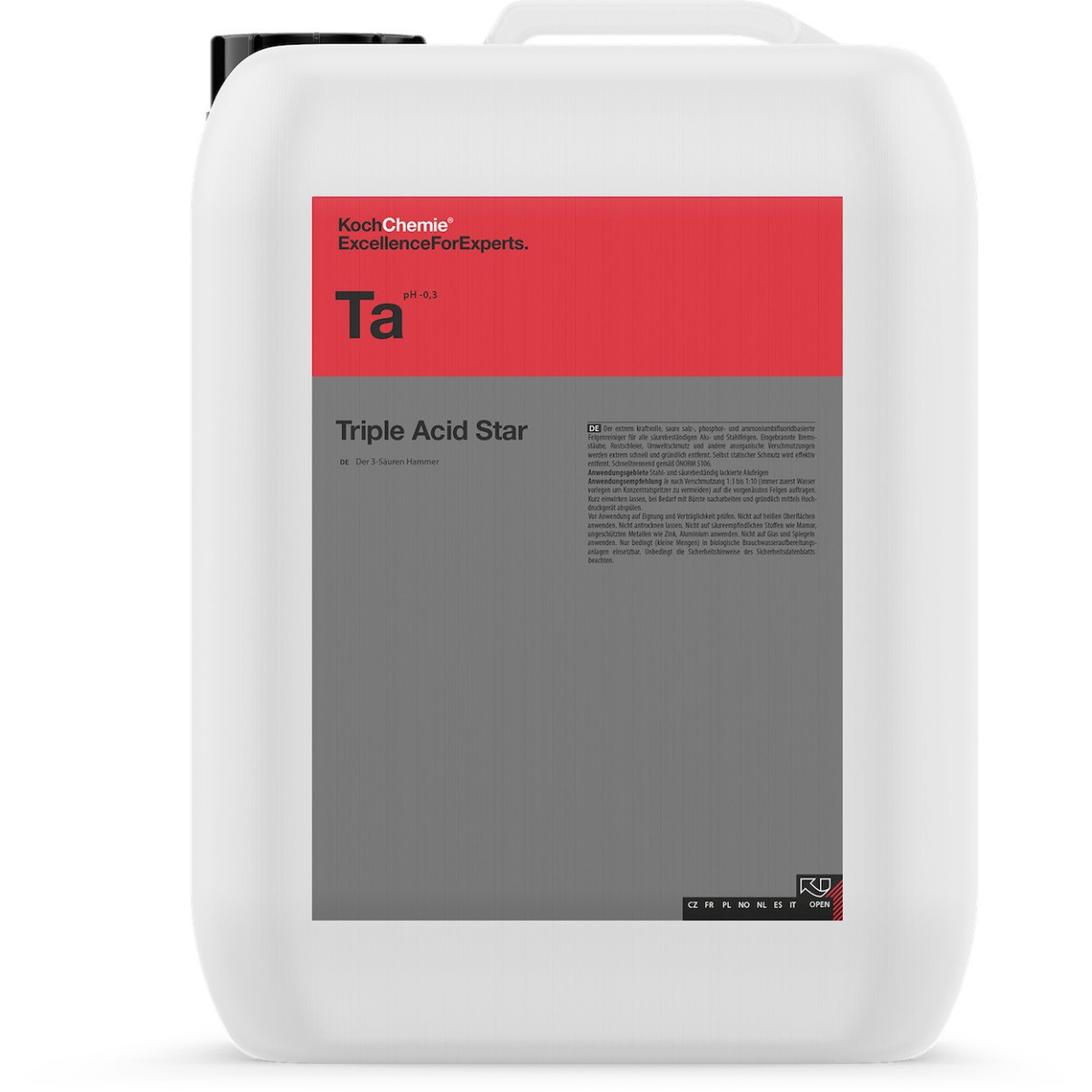 KOCH CHEMIE Triple Acid Star Cleaner Ta, skābju tīrīšanas līdzeklis, 11kg
