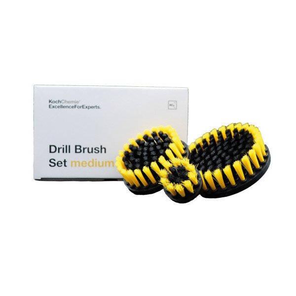 KOCH CHEMIE Drill Brush Set medium, suku komplekts uz rotējošās birstes