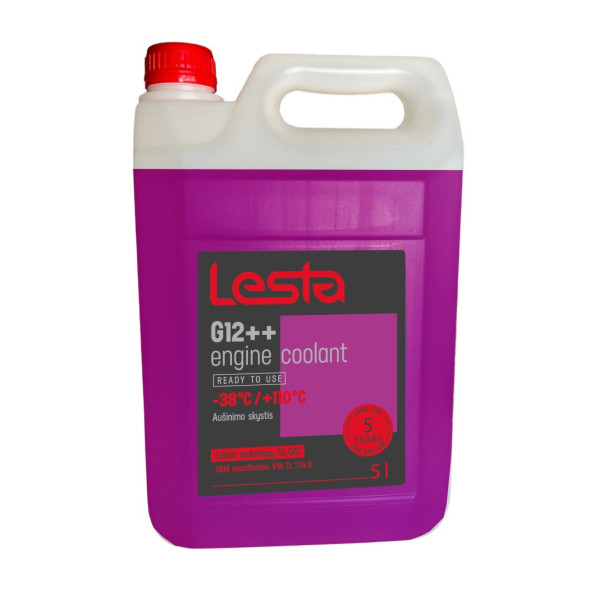 LESTA Antifreeze G12++, dzesēšanas šķidrums, 5L