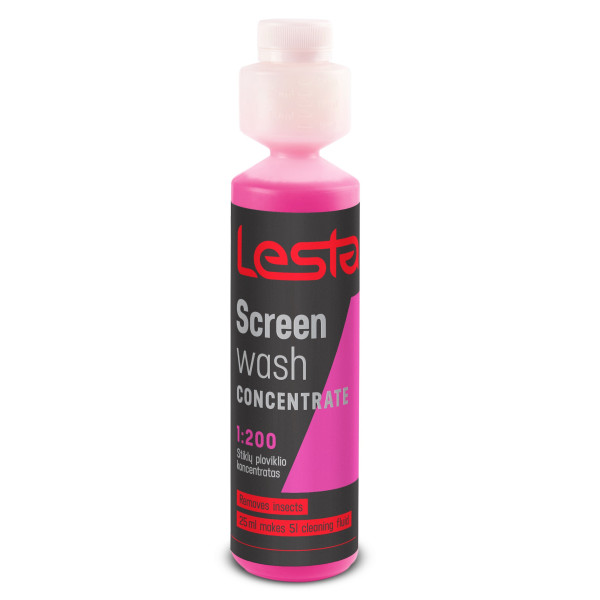 LESTA Concentrated Windscreen Washer Fluid, koncentrēts vējstiklu mazgāšanas šķidrums, 250 ml, 1:200