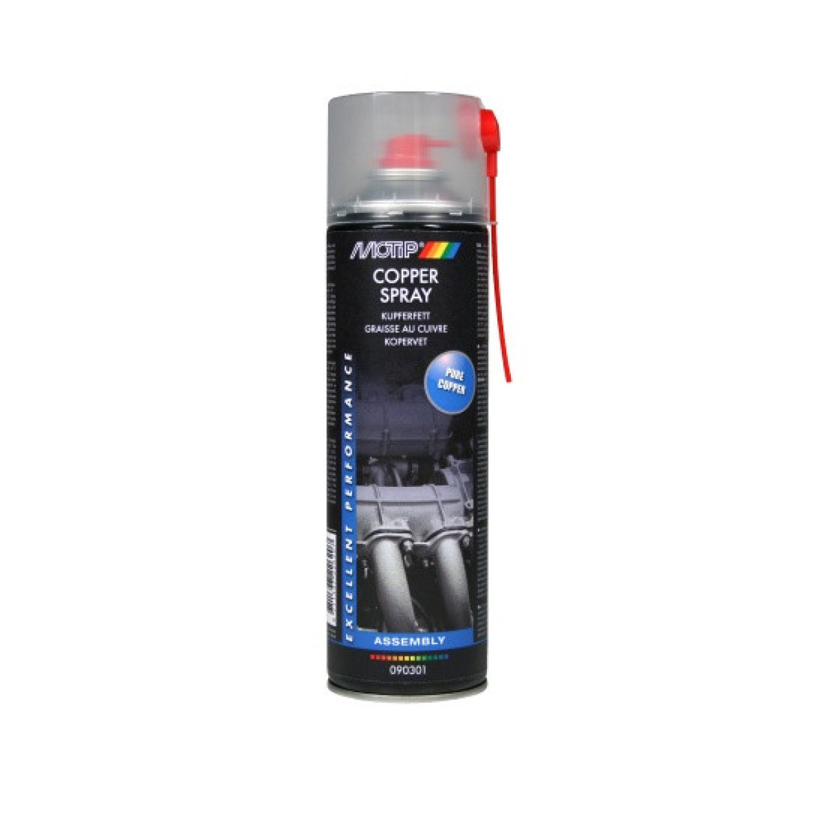 MOTIP Copper Spray, izsmidzināma vara smērviela, 500 ml MOTIP Copper Spray, izsmidzināma vara smērviela, 500 ml