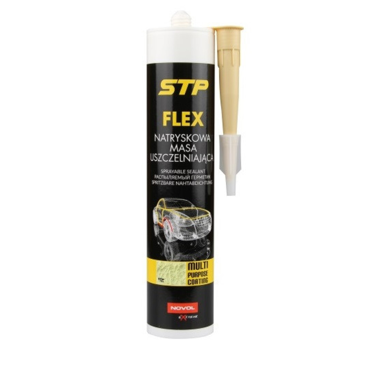 NOVOL Flex Sprayable Sealant Bēšs, izsmidzināms hermētiķis, bēšs, 290ml NOVOL Flex Sprayable Sealant Bēšs, izsmidzināms hermētiķis, bēšs, 290ml