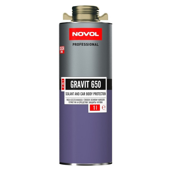 NOVOL Gravit 650 Sealant&Antigravel - Beige, hermētiķi aizsargājošs pārklājums, dzeltenīgs, 1L