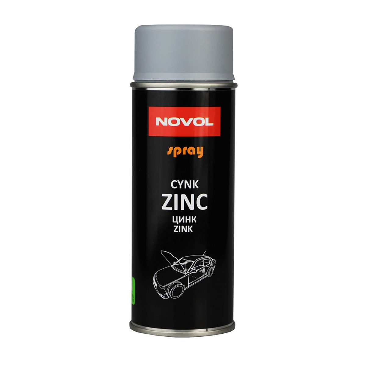 NOVOL Spray Zinc, cinka aerosols, 400ml NOVOL Spray Zinc, cinka aerosols, 400ml