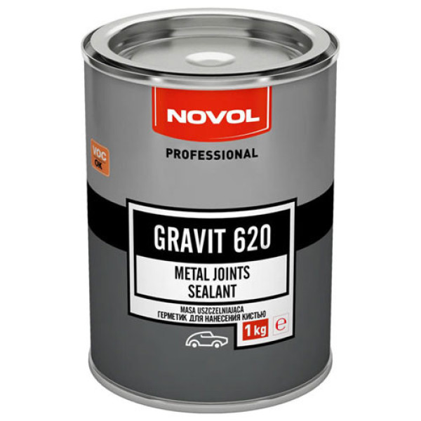NOVOL Gravit 620 Metal Joints Sealant, eļļojams PU hermētiķis, 1 kg