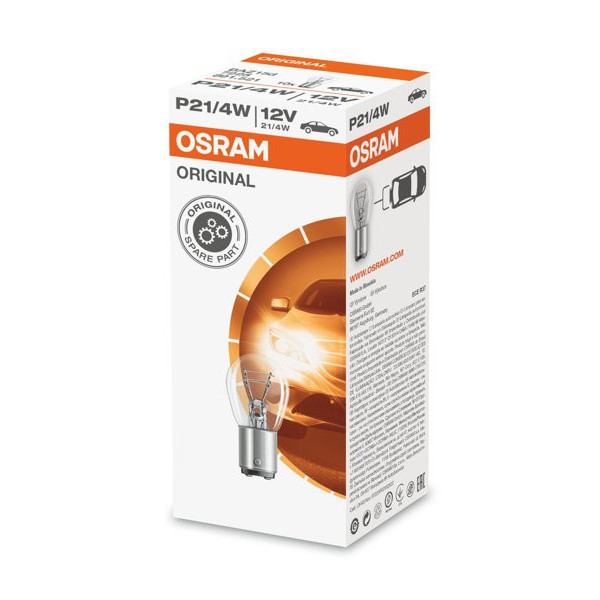 OSRAM automašīnas spuldze 21/4W 12V BAZ15D, 1 gab.