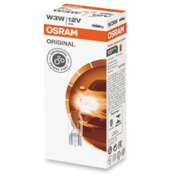 OSRAM automašīnas spuldze 3W 12V W2.1x9.5D, 1 gab.