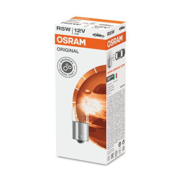 OSRAM automašīnas spuldze 5W 12V BA15S, 1 gab.