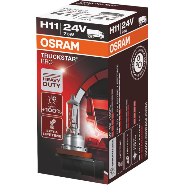 OSRAM automašīnas spuldze, 70W 24V H11 PGJ19-2