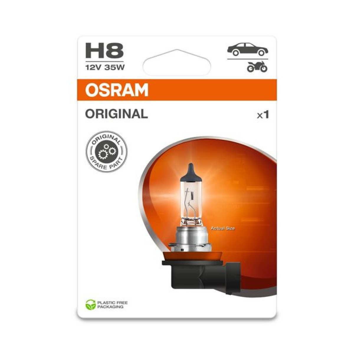 OSRAM automašīnas spuldze H8 35W 12V PGJ19-1, 1 gab.