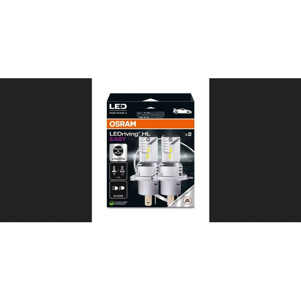 OSRAM LED automašīnu spuldzes H4/H19 12V 1400/1150lm(HB/LB) 6000K, 2 gab.