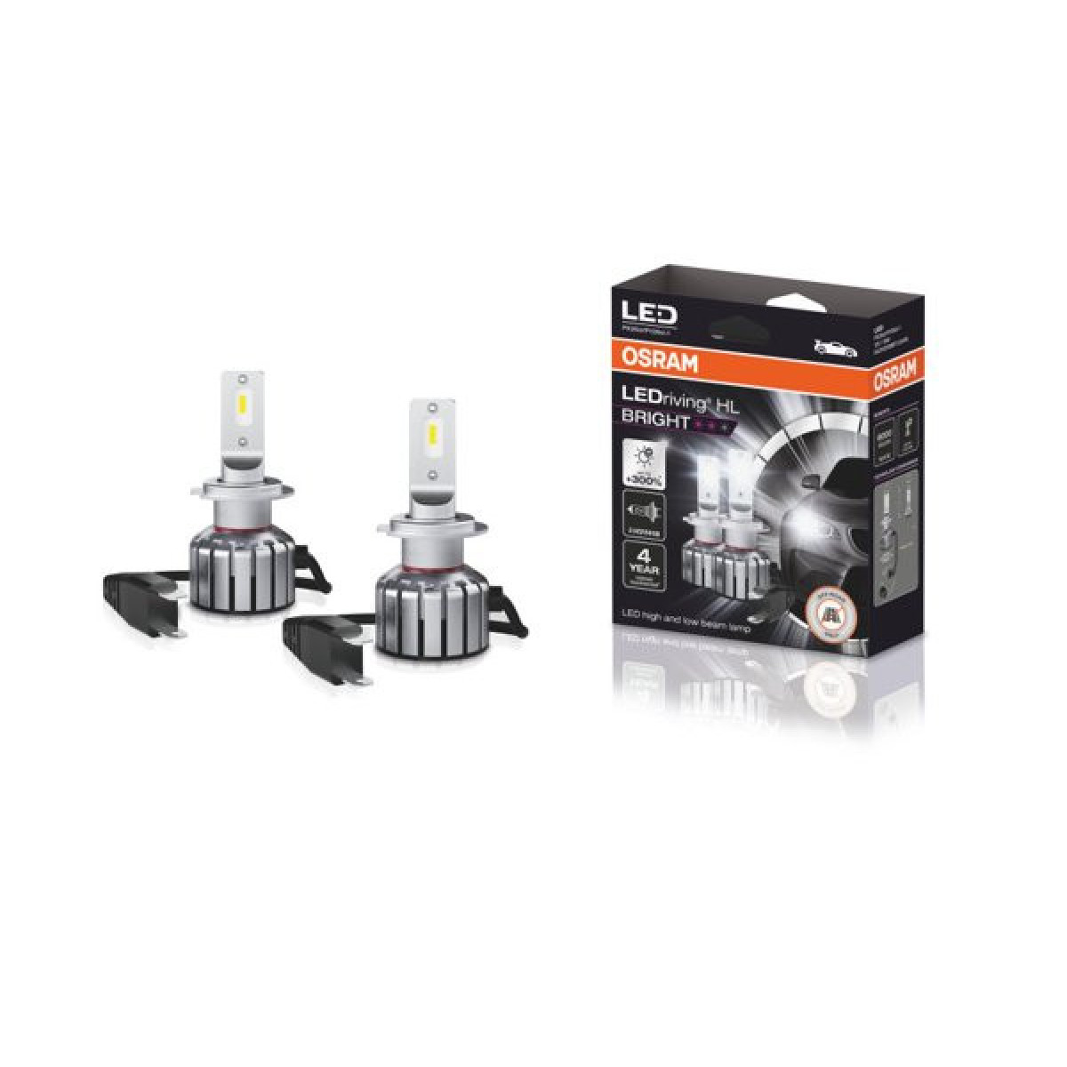 OSRAM LED automašīnu spuldzes H7 9W 12V PX26D 4X23, 2 gab.