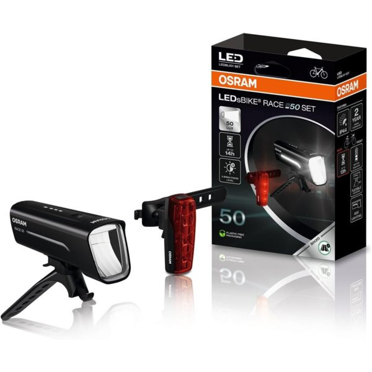 OSRAM LED'sBike 50, velosipēda apgaismojuma komplekts
