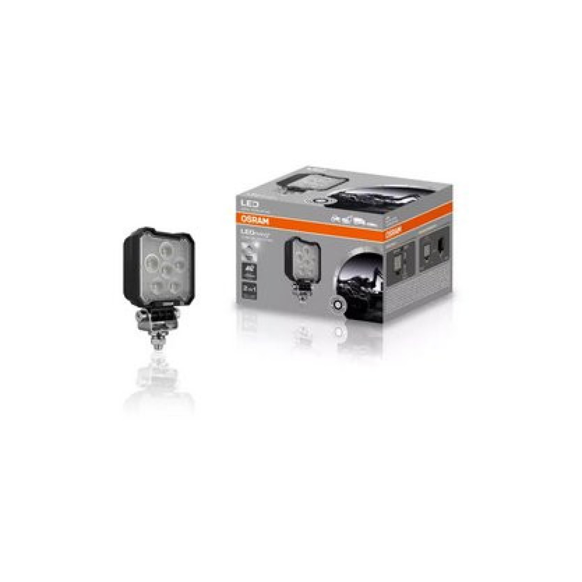 Osram LEDriving® WL VX100-WD, kubveida gaismeklis, 56 m garš gaismas stars, 12/24V 20W 2000lm