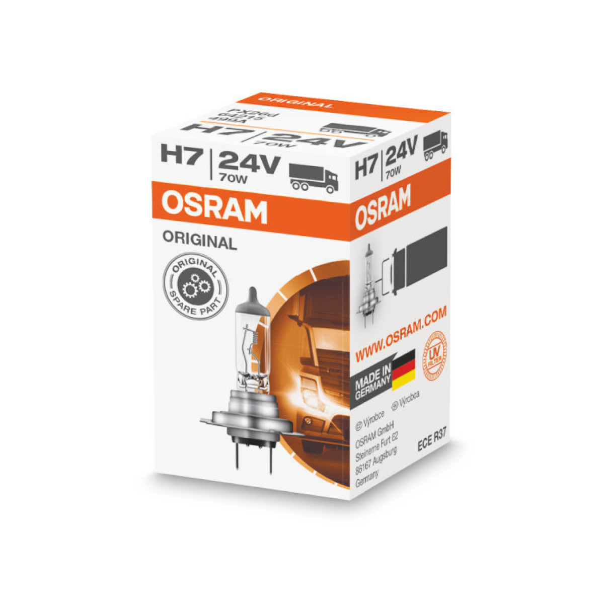 OSRAM spuldze, 24V H7 70W PX26D