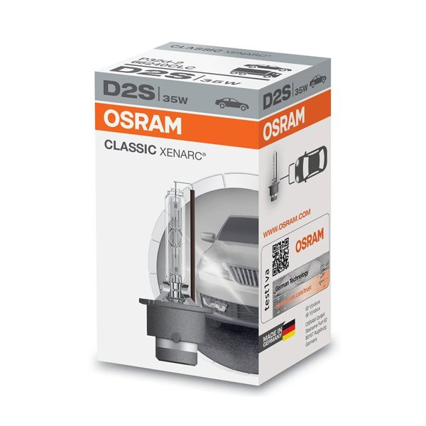 OSRAM spuldze, 35W D2S xenon classic P32D-2 D2S, 1 gab.