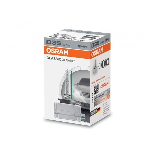 OSRAM spuldze, 35W D3S xenon classic PK32D-5 D3S, 1 gab.
