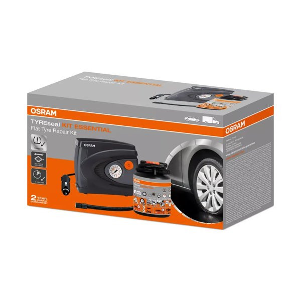 OSRAM TYREseal Kit Essential, digitālais gaisa kompresors