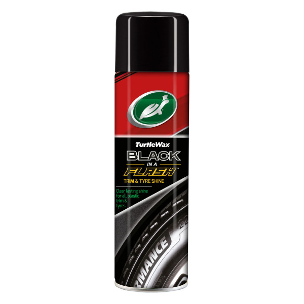 TURTLE WAX Black In A Flash riepu un bamperu pulēšanas līdzeklis, 500 ml