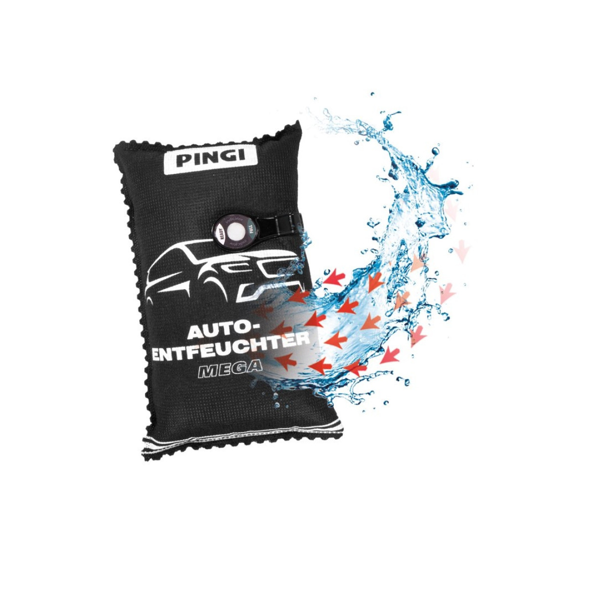 PINGI Car Dehumidifier MEGA, atkārtoti lietojams mitruma absorbētājs, 1 kg