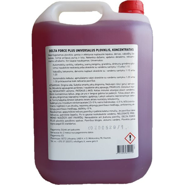 PITSTOP Delta Force Plus, mazgāšanas līdzeklis, 5 L