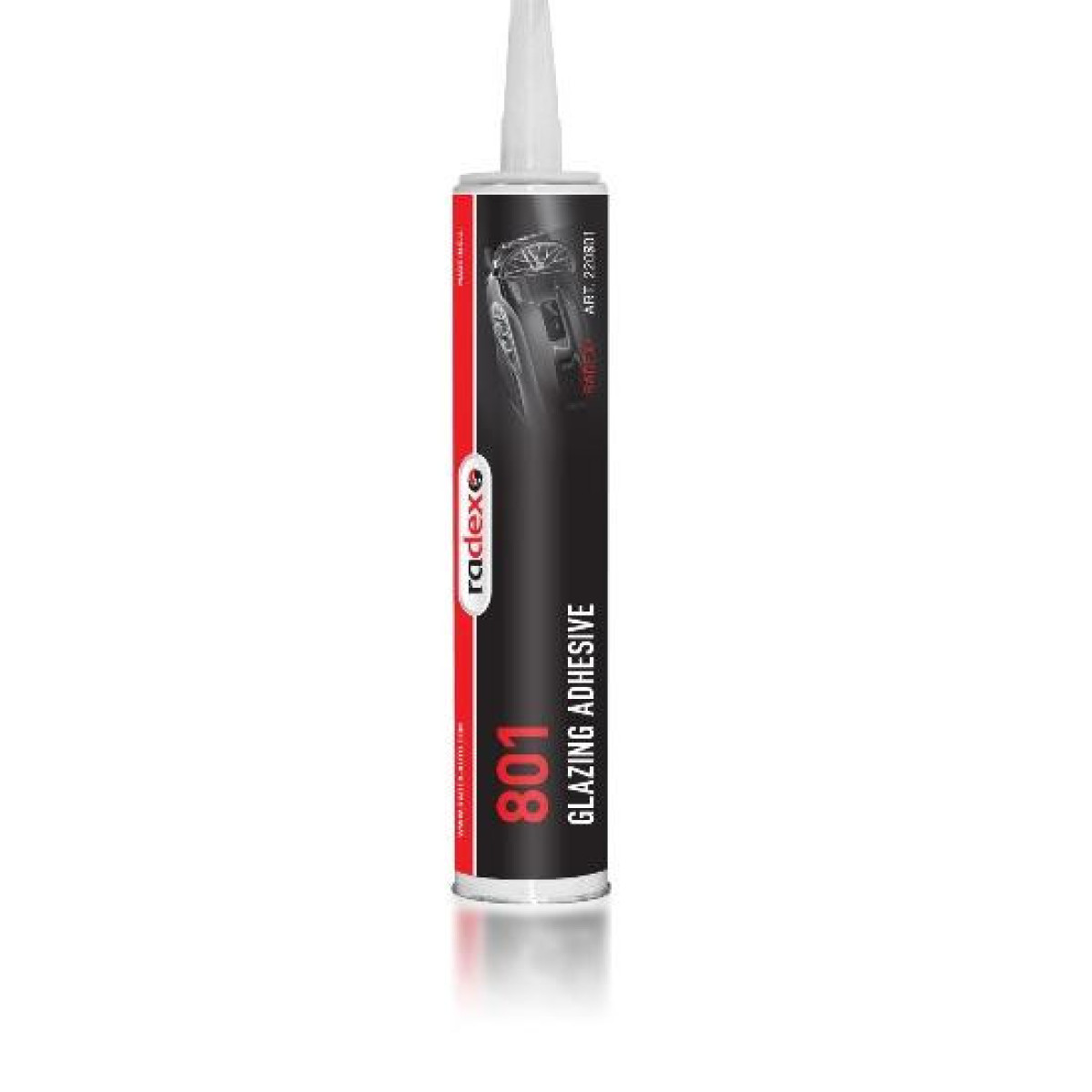 RADEX 801 Glazing Adhesive Fast, stikla līme, 310 ml