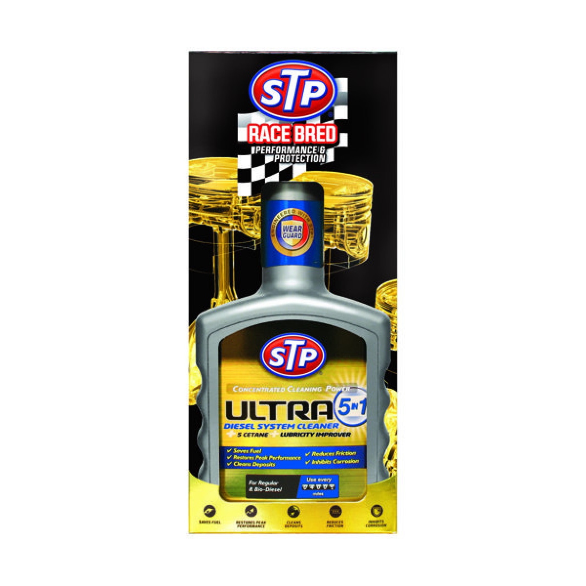 STP Ultra 5in1, dīzeļdzinēju sistēmas tīrītājs, 400 ml