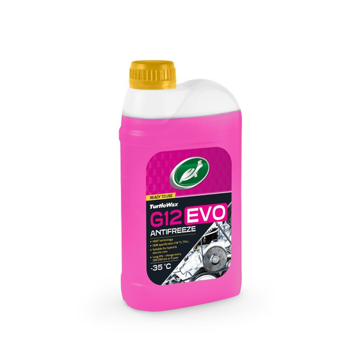 TURTLE WAX Antifreeze G12 EVO -35°C, dzesēšanas šķidrums, 1l