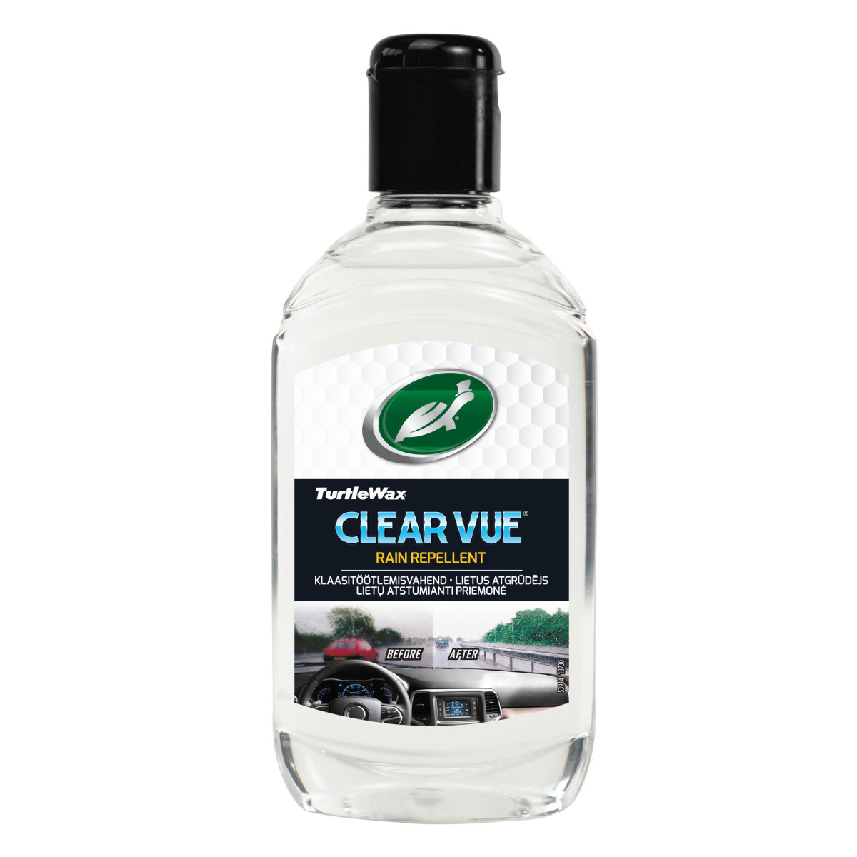 TURTLE WAX Clearvue, lietus pilienu disperģētājs, 300 ml TURTLE WAX Clearvue, lietus pilienu disperģētājs, 300 ml